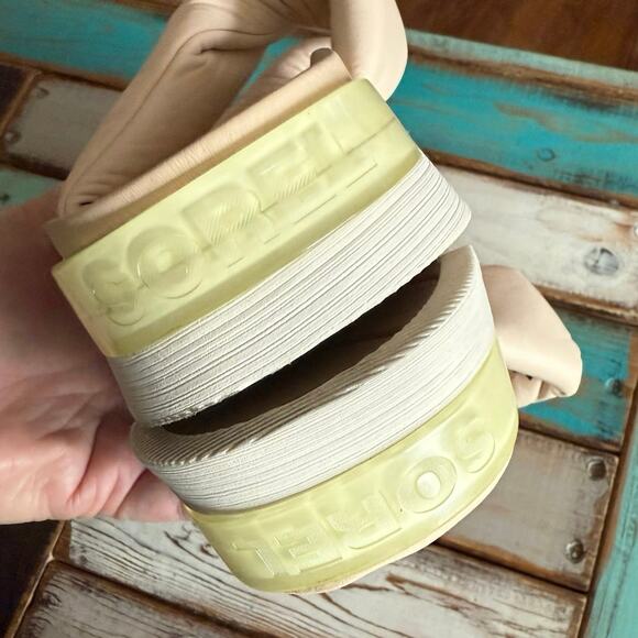 Sorel twist Viibe sandals puffy cushioned platform slip on sandal women's 9 - Picture 7 of 16